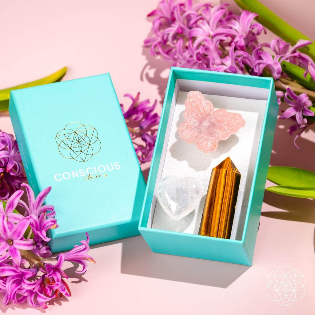Healing Butterfly – Crystal Car Kit of Safety by Conscious Items