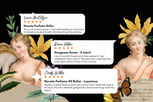 Hecate Goddess Perfume Oil – Neroli, Rose & Vanilla Roller | 10ml by Circe Boutique