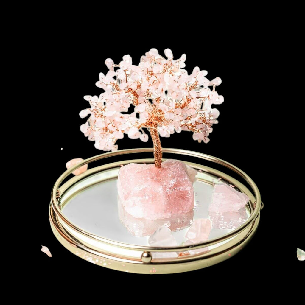 Home Sweet Home - Feng Shui Rose Quartz Tree by Conscious Items