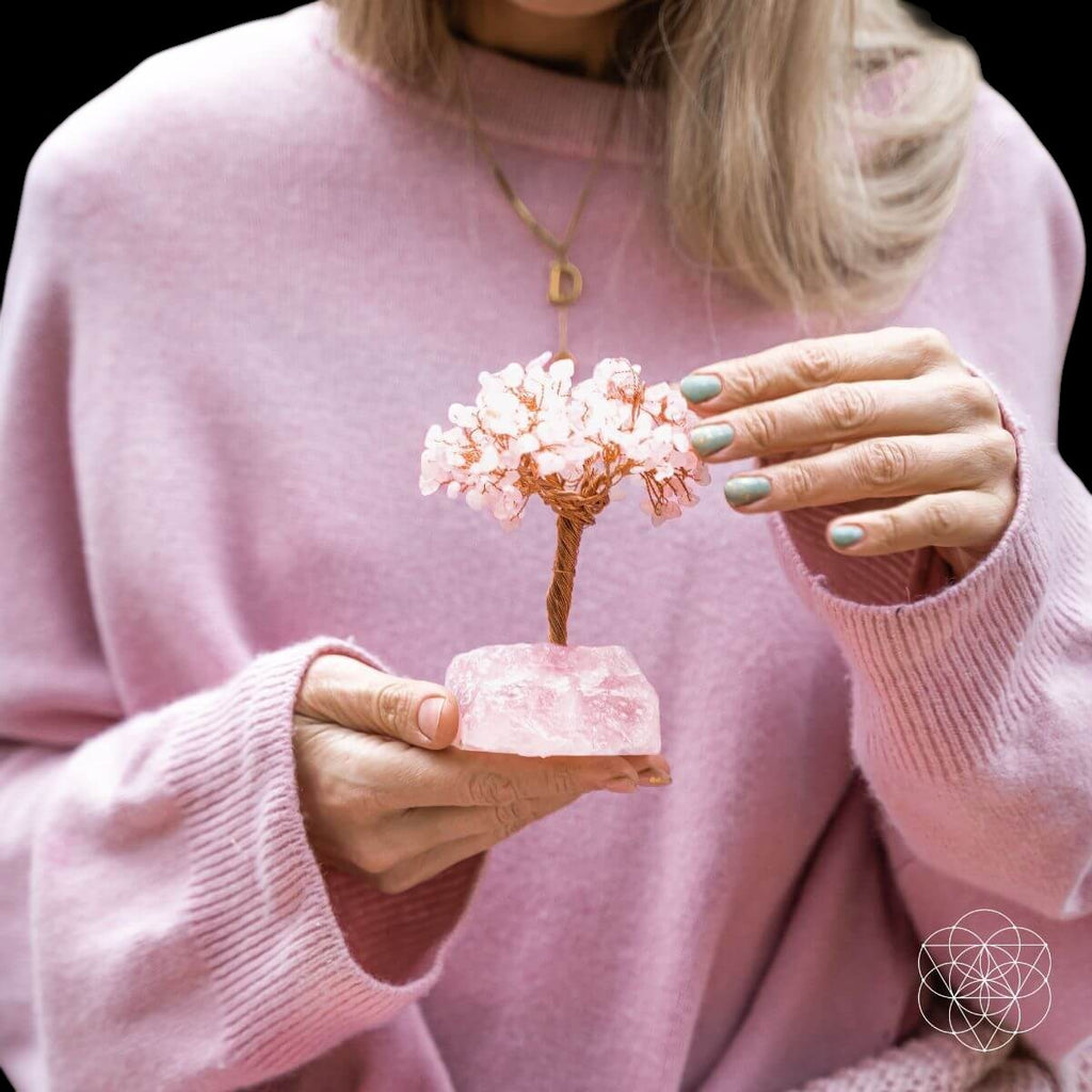 Home Sweet Home - Feng Shui Rose Quartz Tree by Conscious Items