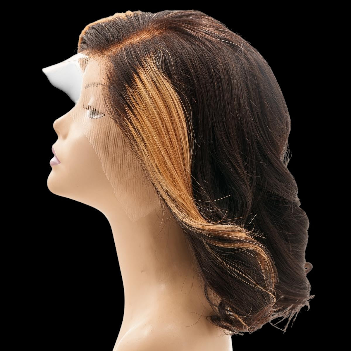 Honeycomb 13x4 Transparent Lace Front 100% Human Hair Bob Wig by Private Label