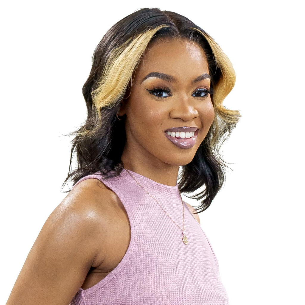 Honeycomb 13x4 Transparent Lace Front 100% Human Hair Bob Wig by Private Label