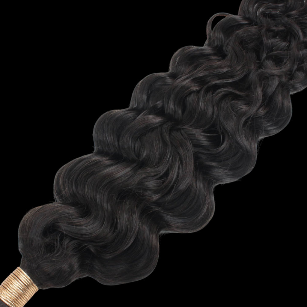Beach Wave Bulk 100% Human Braiding Hair by Private Label