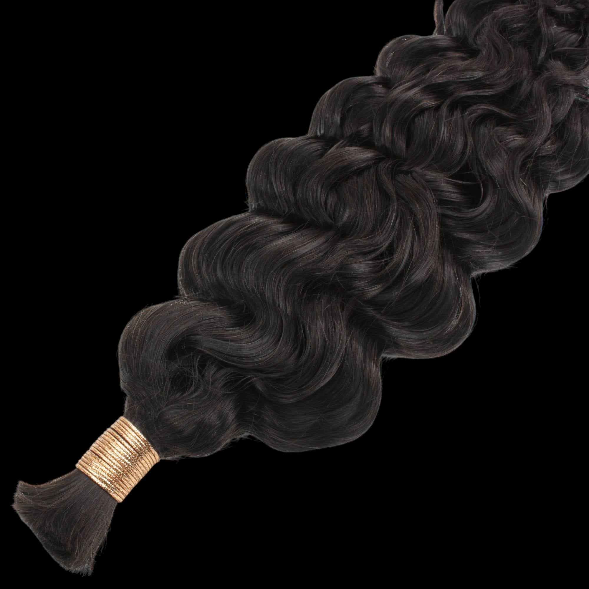 Beach Wave Bulk 100% Human Braiding Hair by Private Label