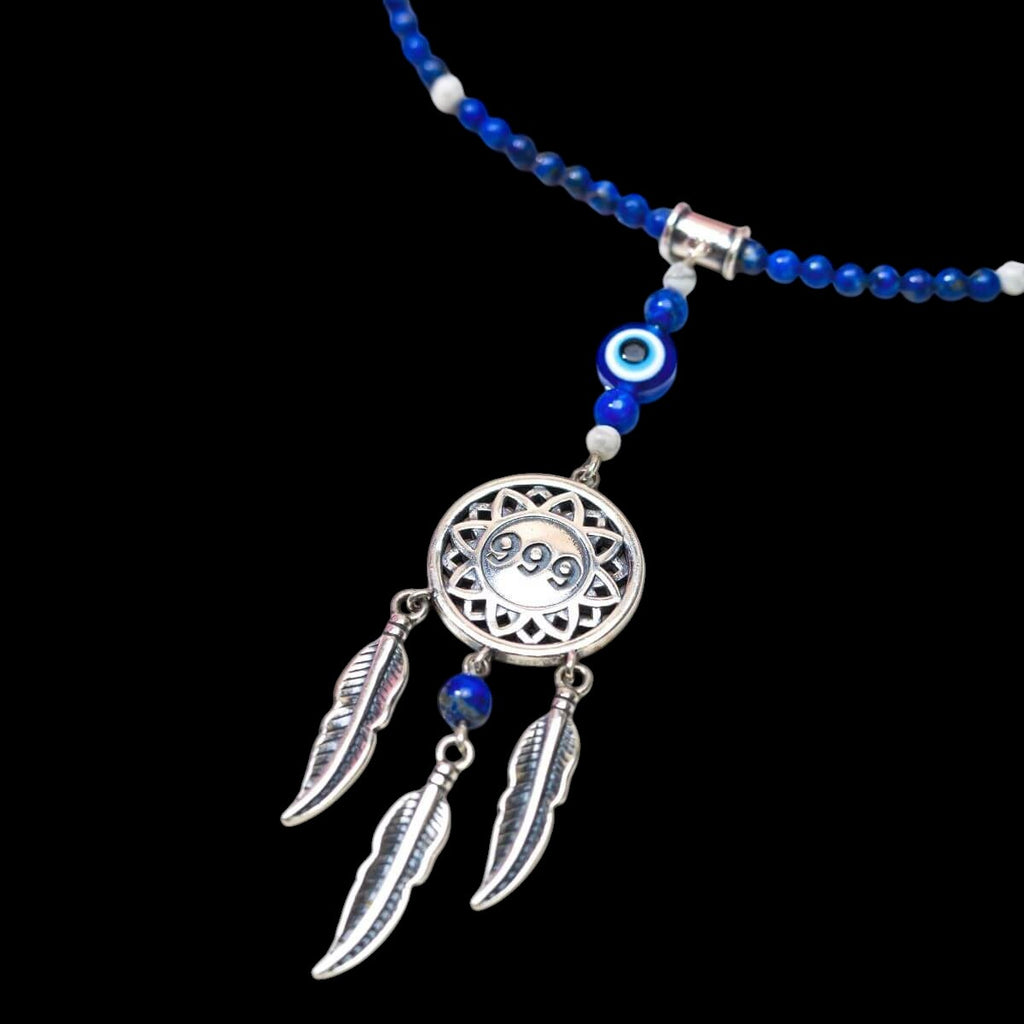 I Am Blessed - 999 Dream Catcher Necklace of Miracles by Conscious Items