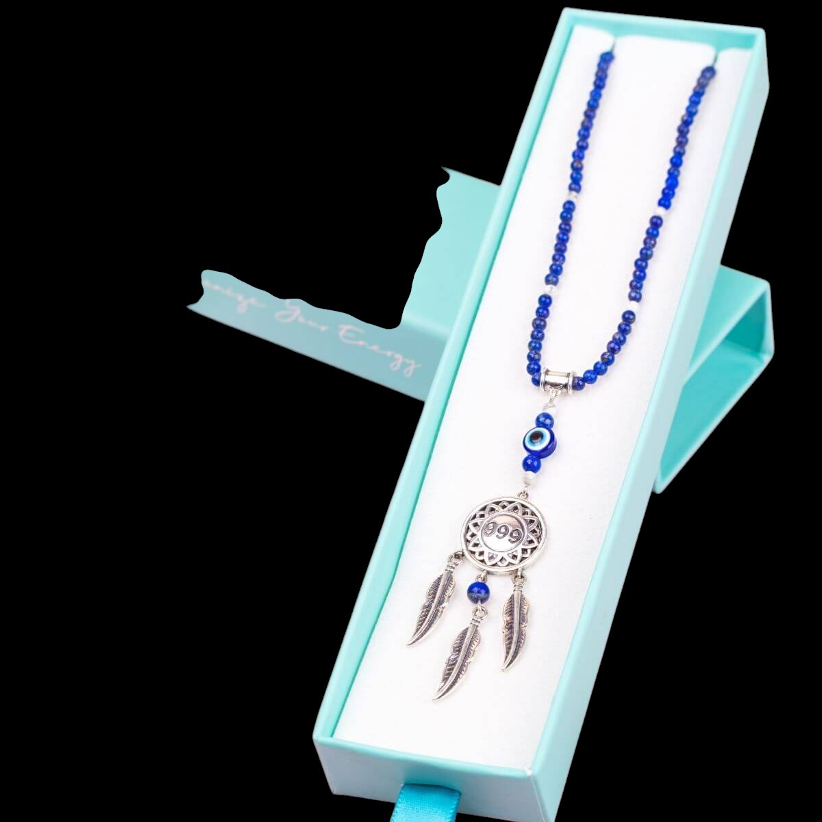 I Am Blessed - 999 Dream Catcher Necklace of Miracles by Conscious Items