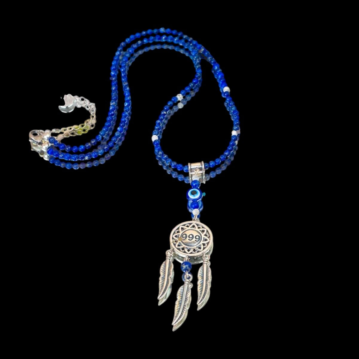 I Am Blessed - 999 Dream Catcher Necklace of Miracles by Conscious Items