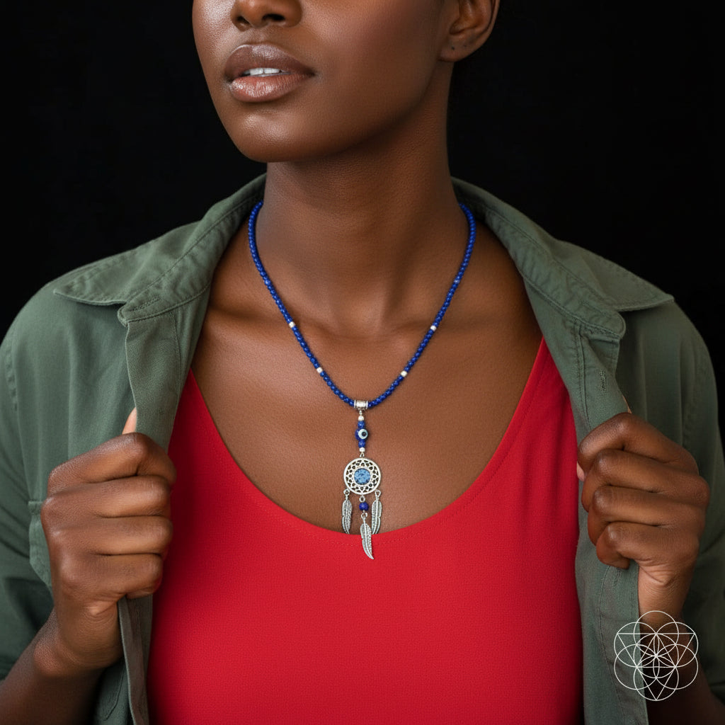 I Am Blessed - 999 Dream Catcher Necklace of Miracles by Conscious Items