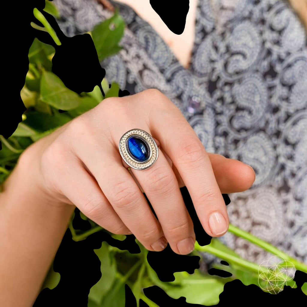 I Am Fearless: Dragon’s Eye Silver Ring of Protection by Conscious Items