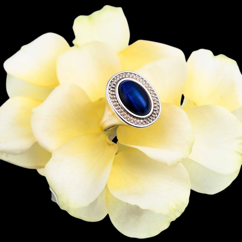 I Am Fearless: Dragon’s Eye Silver Ring of Protection by Conscious Items