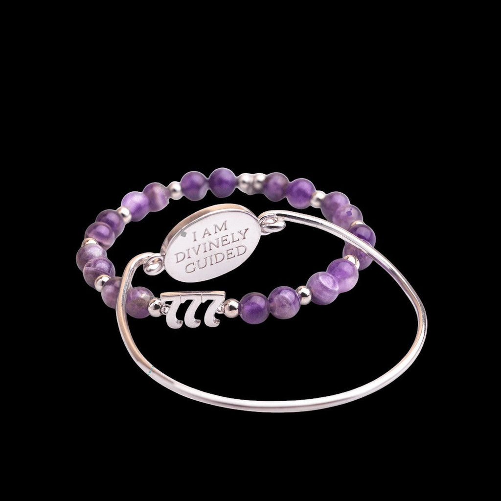 I Am Fortunate - 777 Lucky Amethyst Bracelet Set by Conscious Items