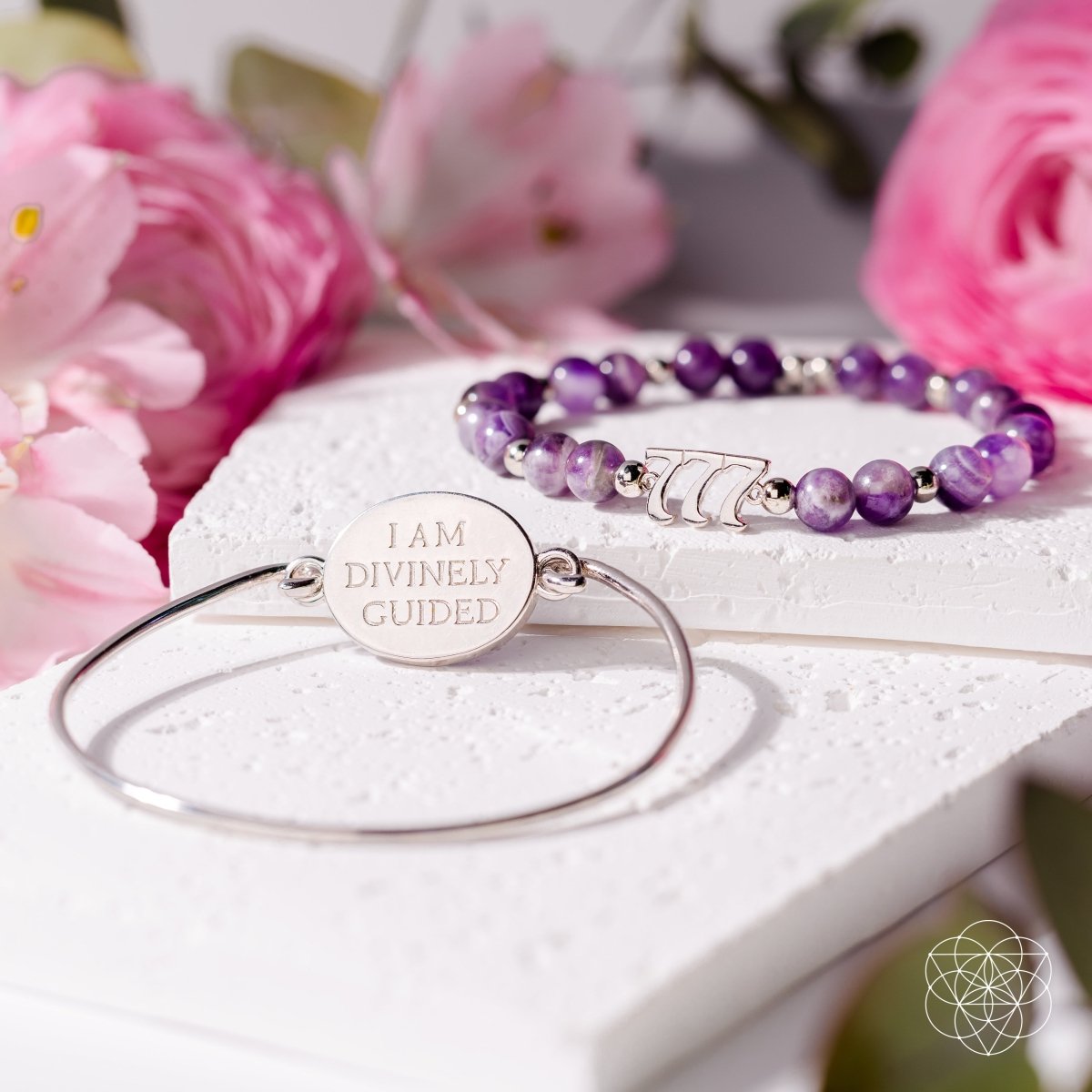 I Am Fortunate - 777 Lucky Amethyst Bracelet Set by Conscious Items