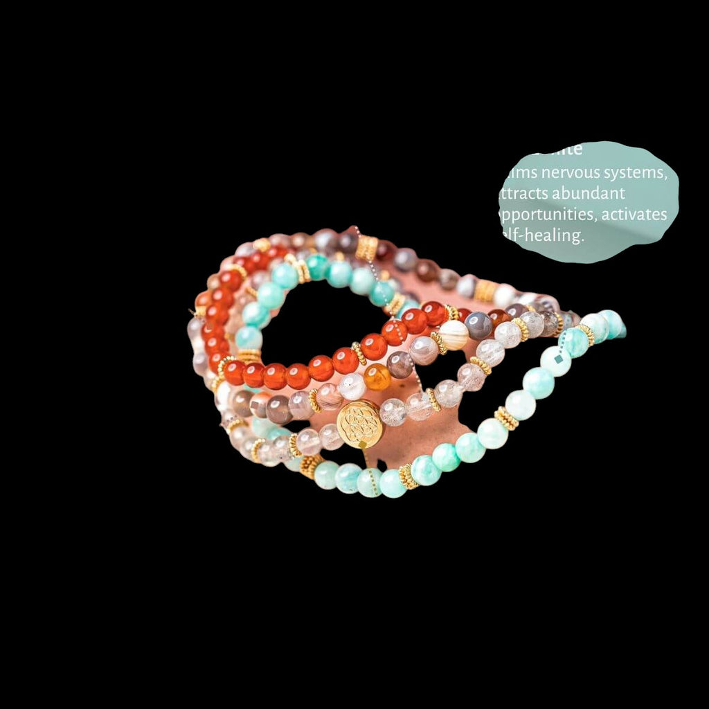 I Am Healthy: Mind, Body & Spirit Restoration Bracelet Pack of 4 by Conscious Items