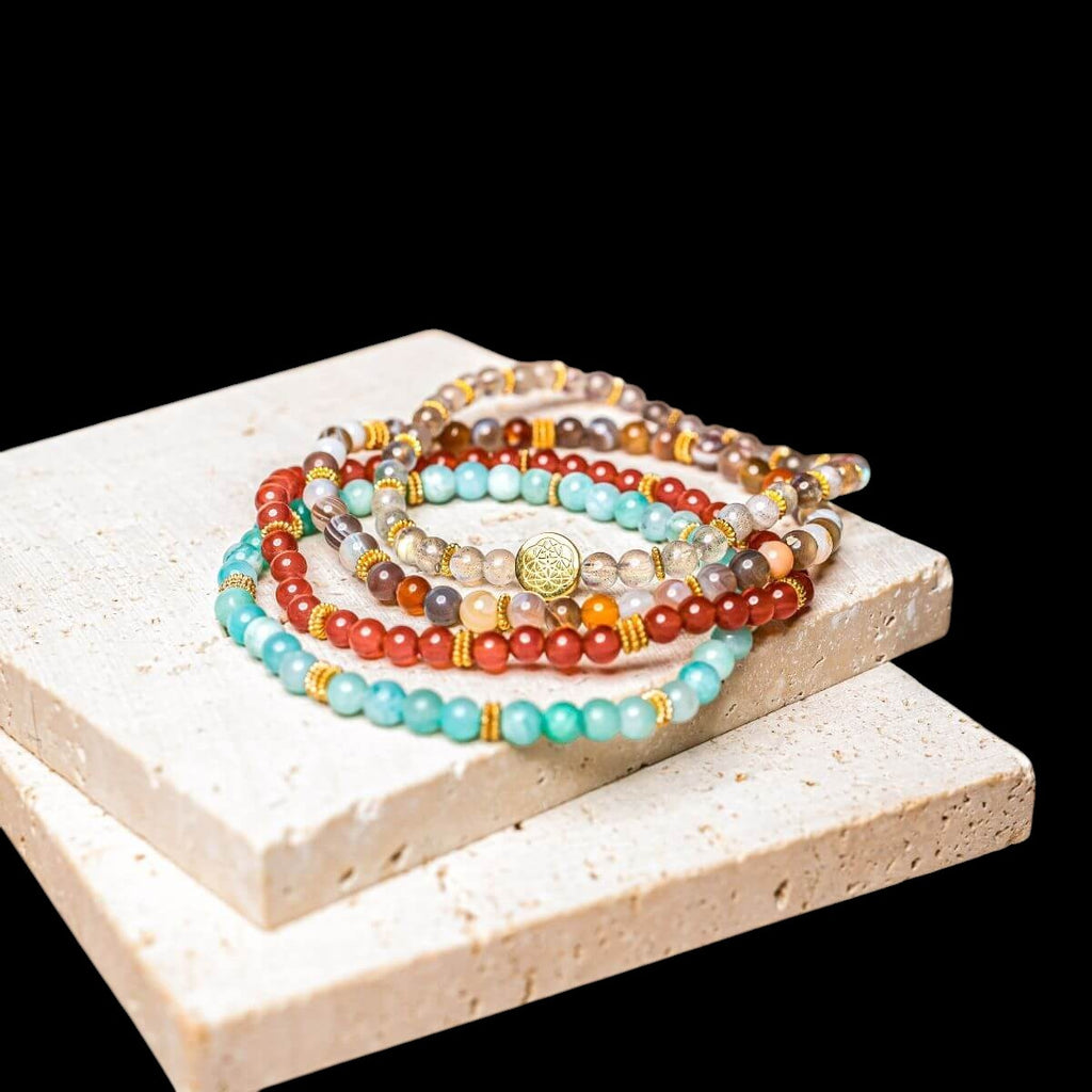 I Am Healthy: Mind, Body & Spirit Restoration Bracelet Pack of 4 by Conscious Items