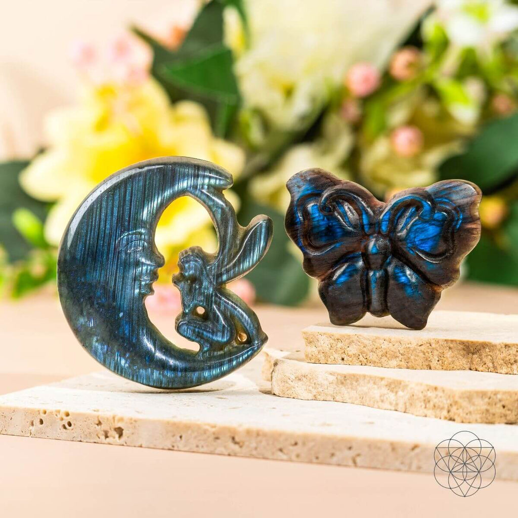 I Am Reborn - Labradorite Carving of Transformation by Conscious Items