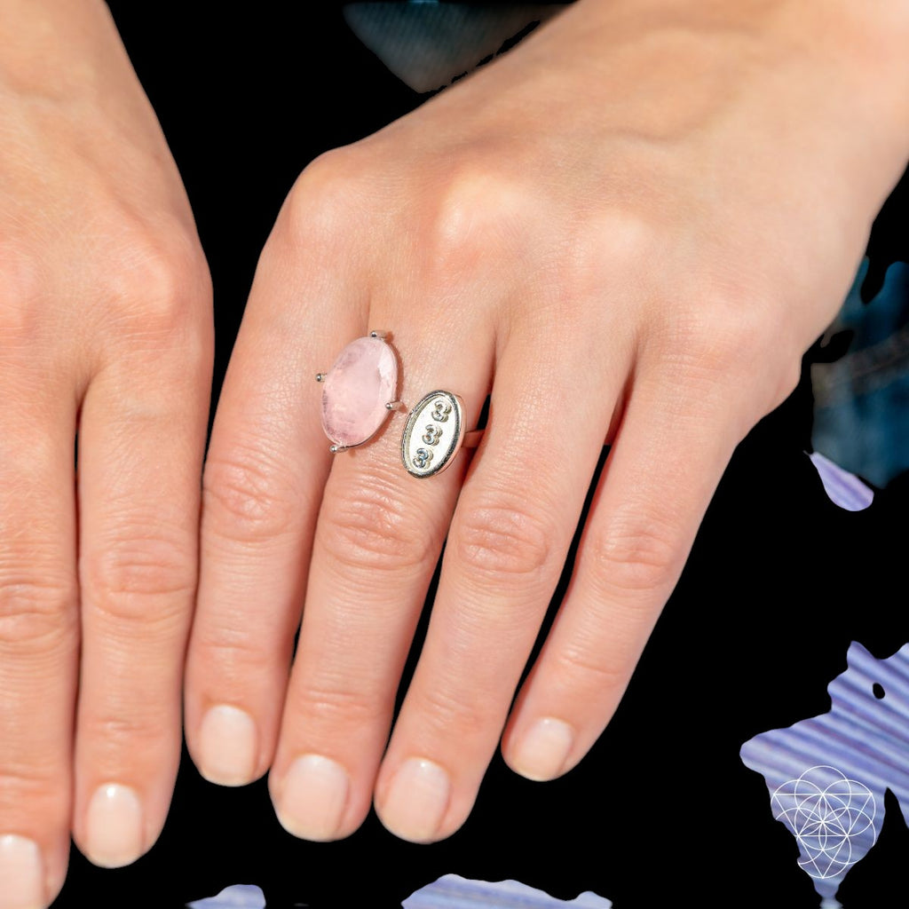 I Am Resilient: 333 Angel Number Silver Ring of Celestial Support by Conscious Items