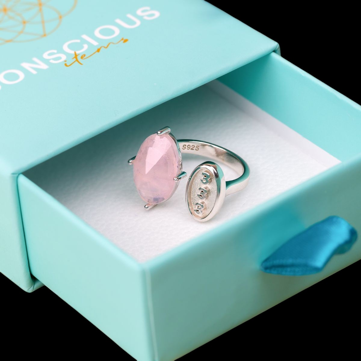 I Am Resilient: 333 Angel Number Silver Ring of Celestial Support by Conscious Items