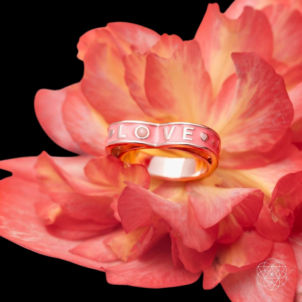 I Love My Life - Heart Awakening Pink Opal Ring by Conscious Items