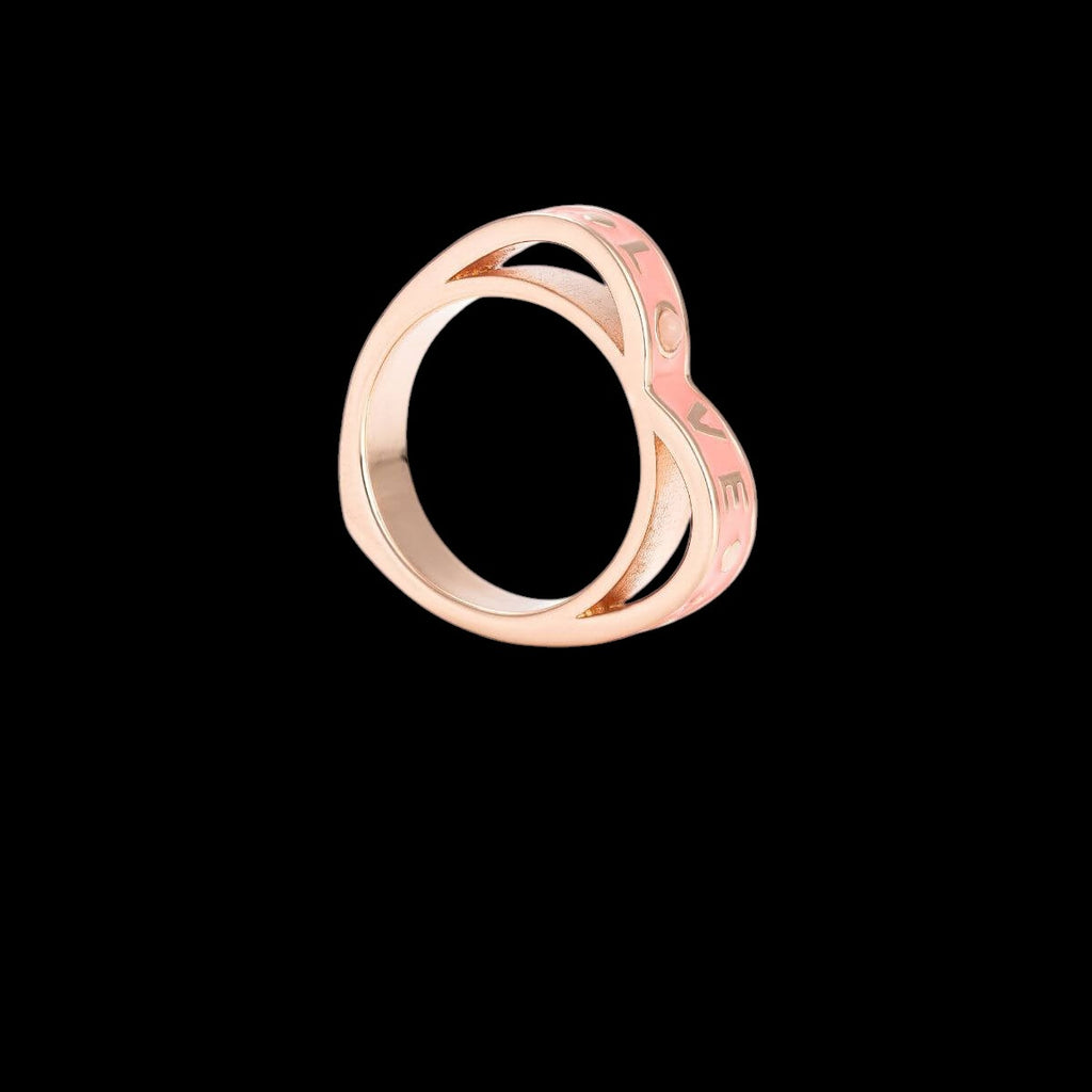 I Love My Life - Heart Awakening Pink Opal Ring by Conscious Items
