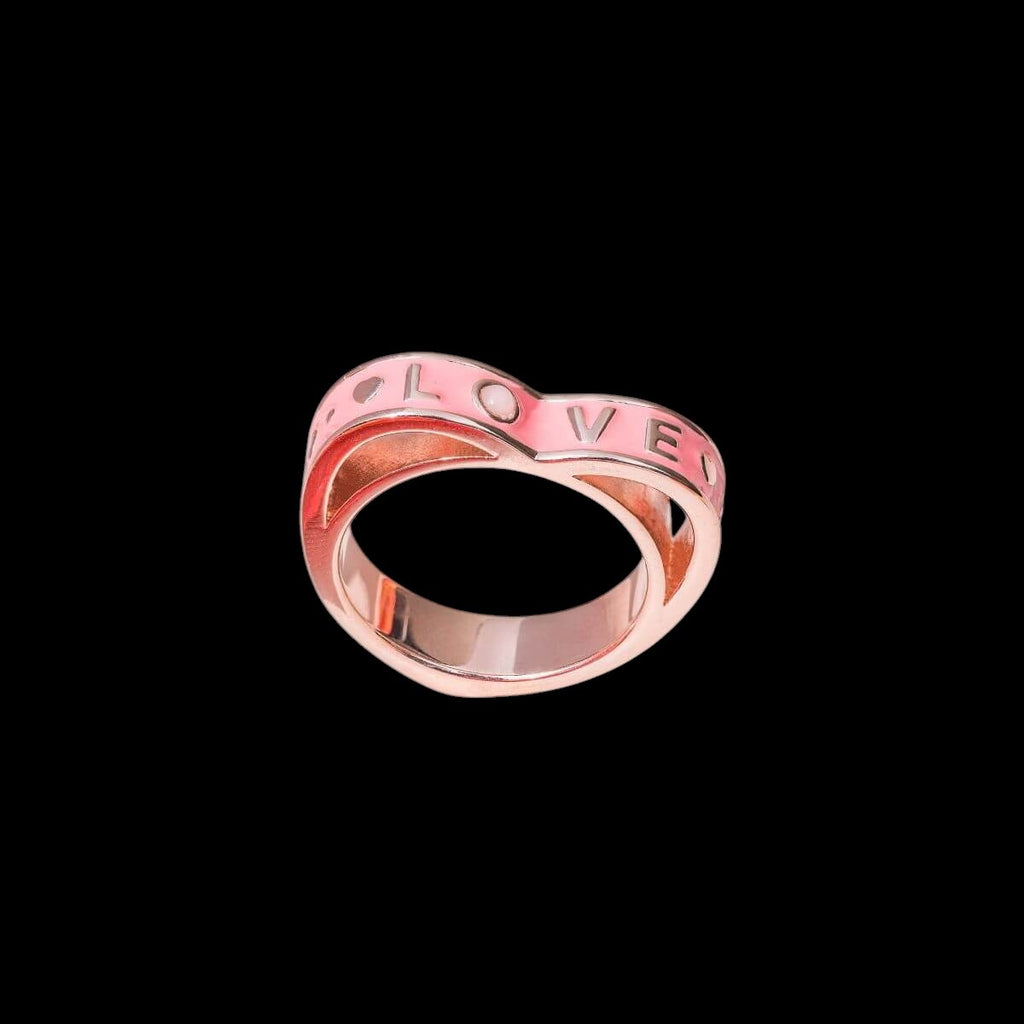 I Love My Life - Heart Awakening Pink Opal Ring by Conscious Items