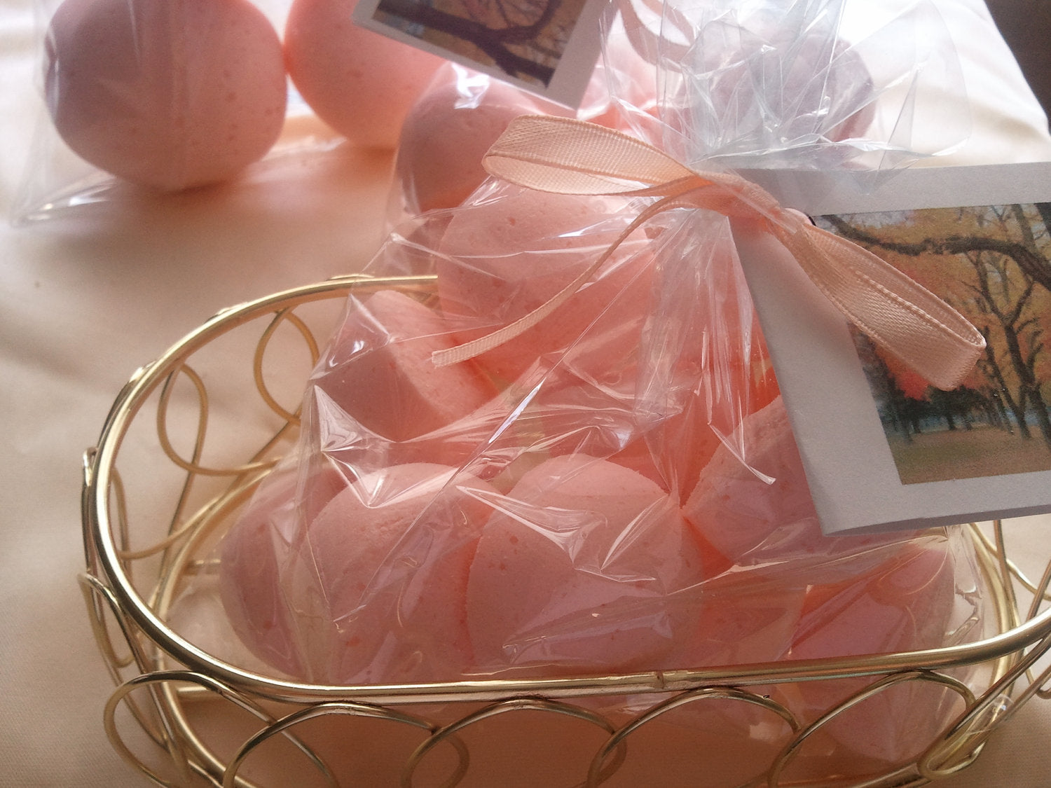 14 bath bombs 1 oz each (Autumn Magic) gift bag bath fizzies, a calming and soothing scent - great for dry skin by Spa Pure