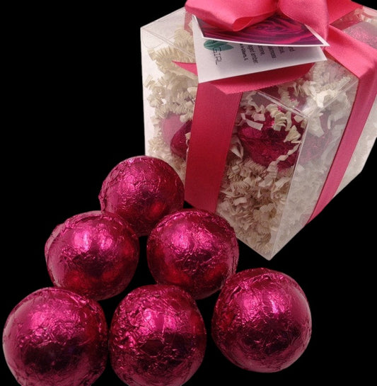 Luxury Bath Bomb GIFT SET with 6 (six) 2.25 oz bath bombs, (select from drop down menu Fragrances R thru Z) by Spa Pure