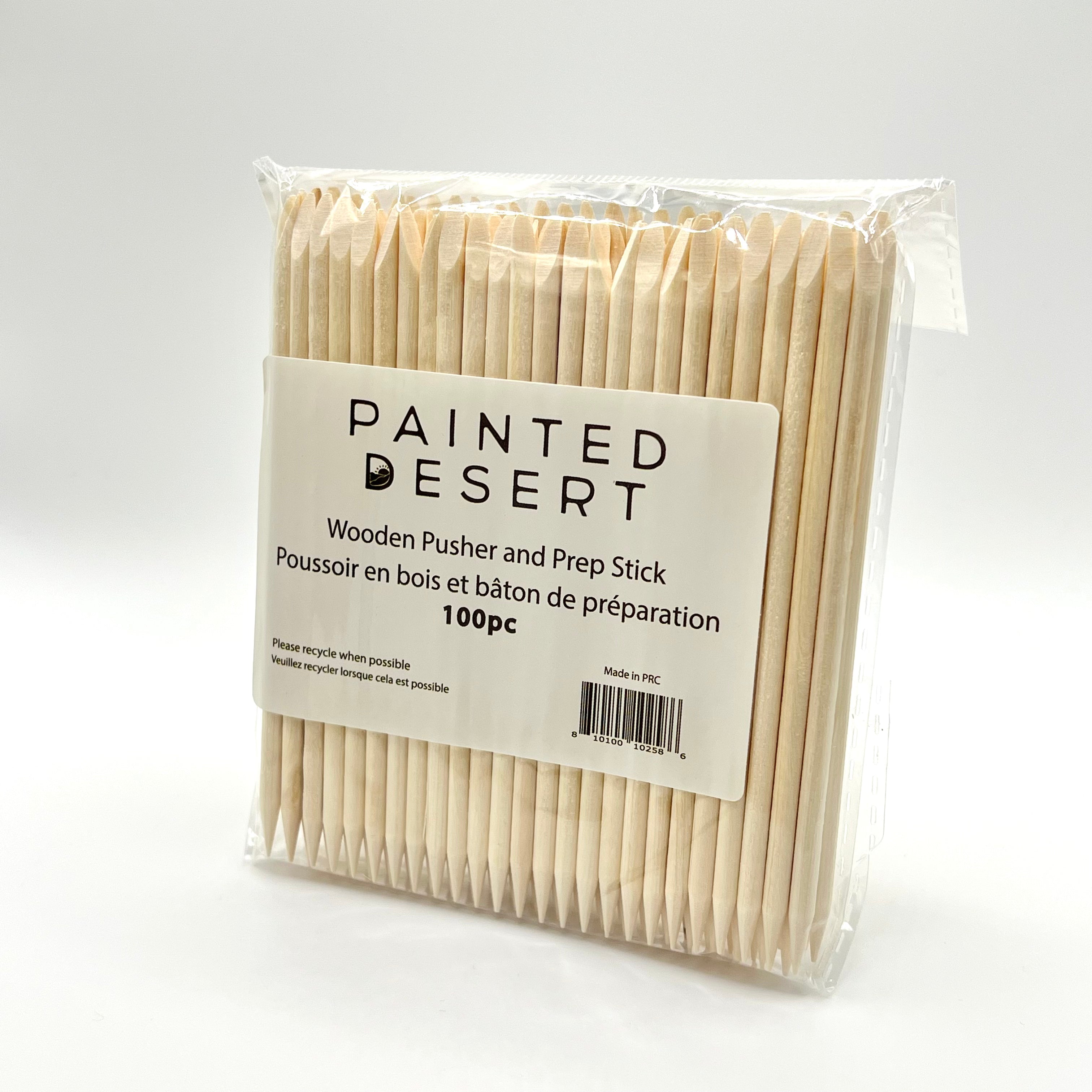 Wooden Cuticle Pusher 100pcs by Painted Desert