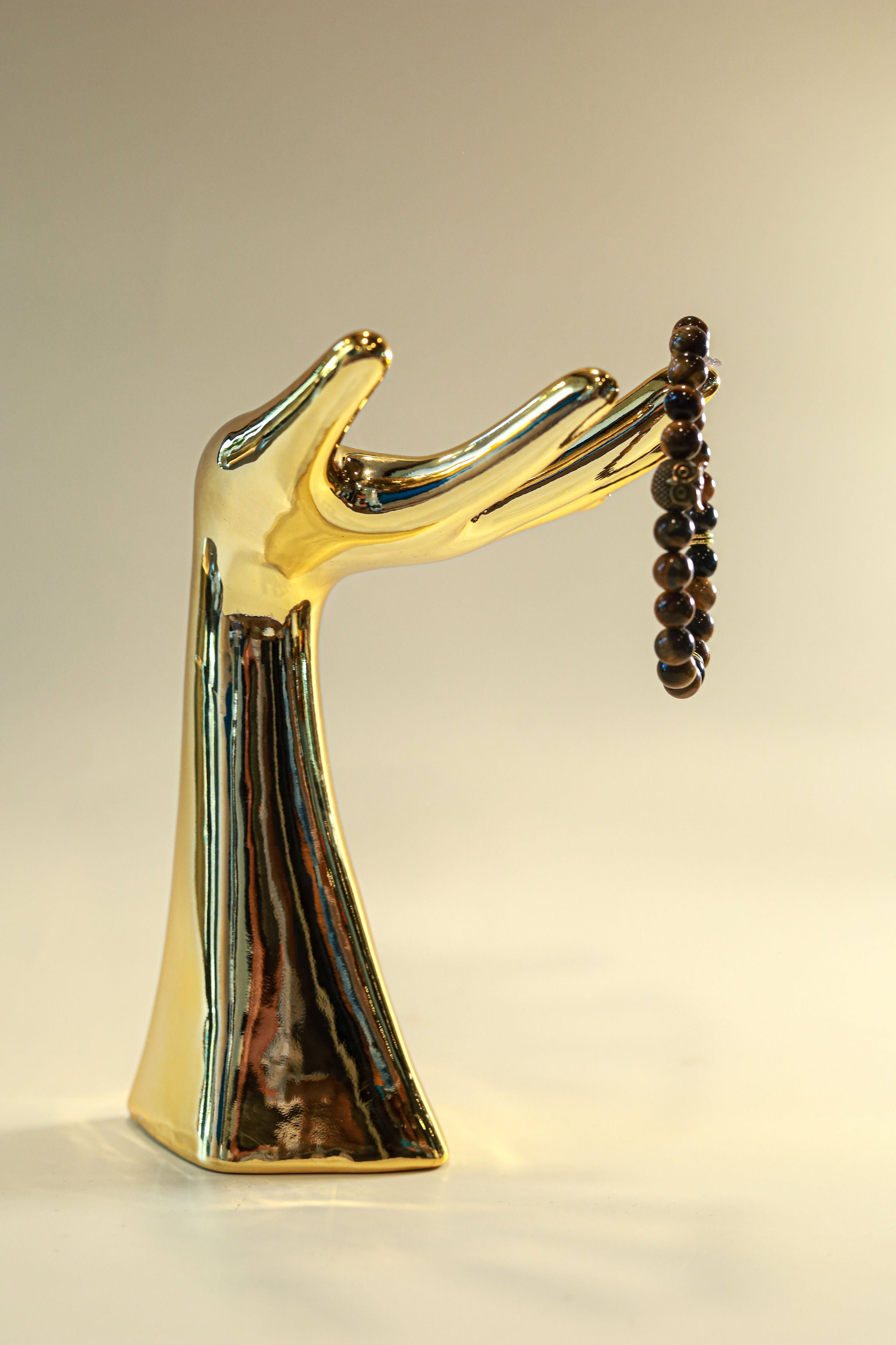 Tiger Eye Crystal Bracelet • Bronze Owl by The Good Shaman