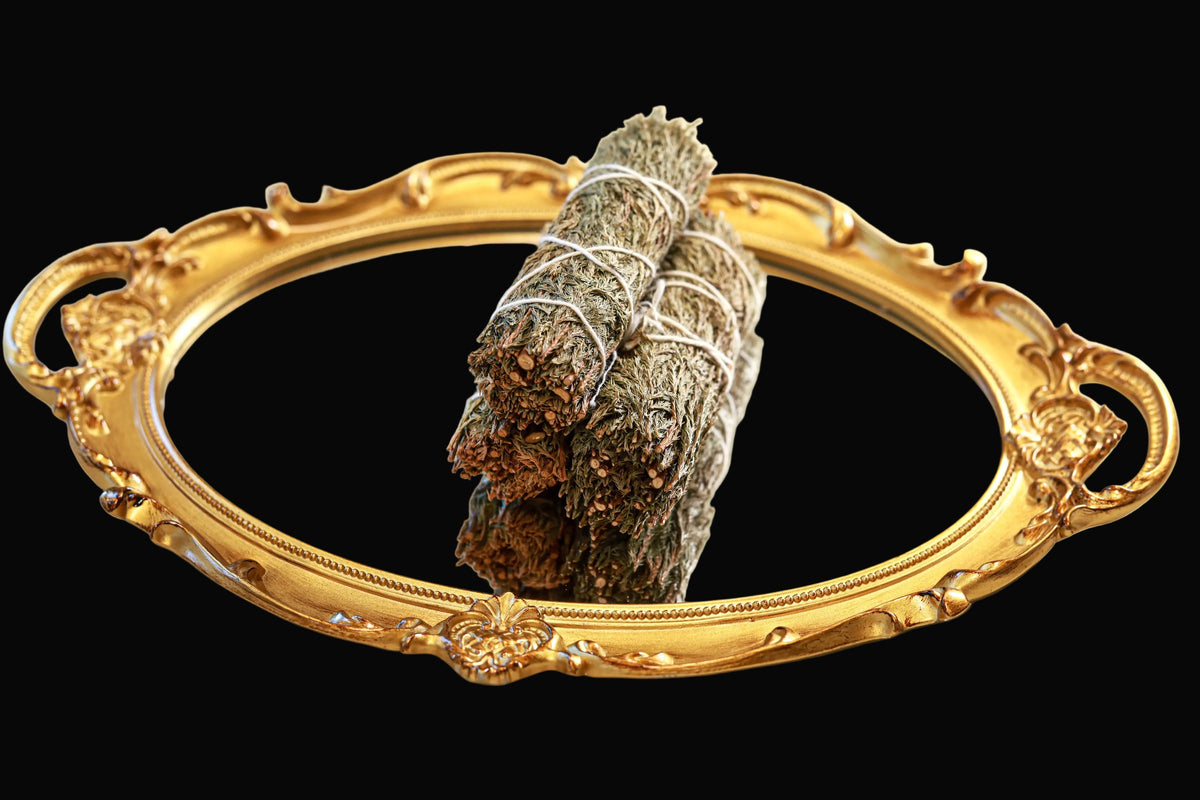 4" Sustainably Harvested - Cedar Sage for Smudging - AetherLux.Shop