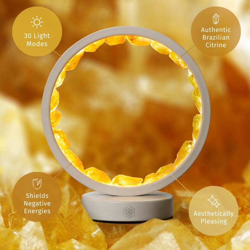 Infinite Abundance: Citrine Lamp of Manifestation by Conscious Items