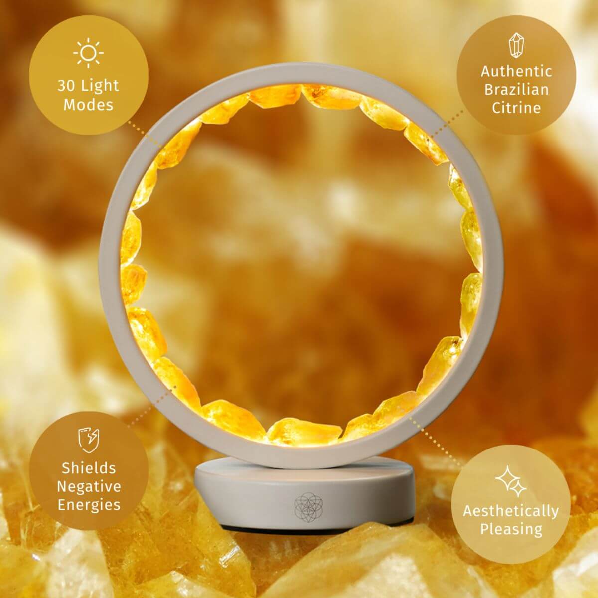Infinite Abundance: Citrine Lamp of Manifestation by Conscious Items