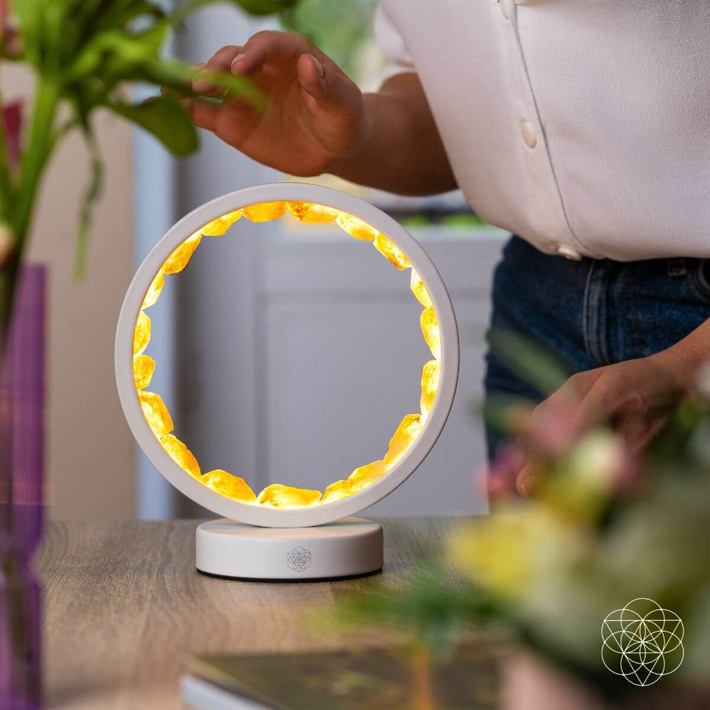 Infinite Abundance: Citrine Lamp of Manifestation by Conscious Items