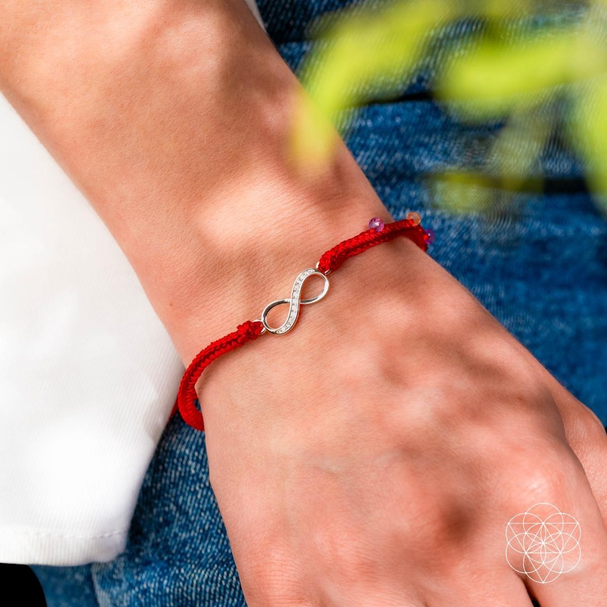 Infinite Prosperity - Eight-Strand Red String Bracelet by Conscious Items