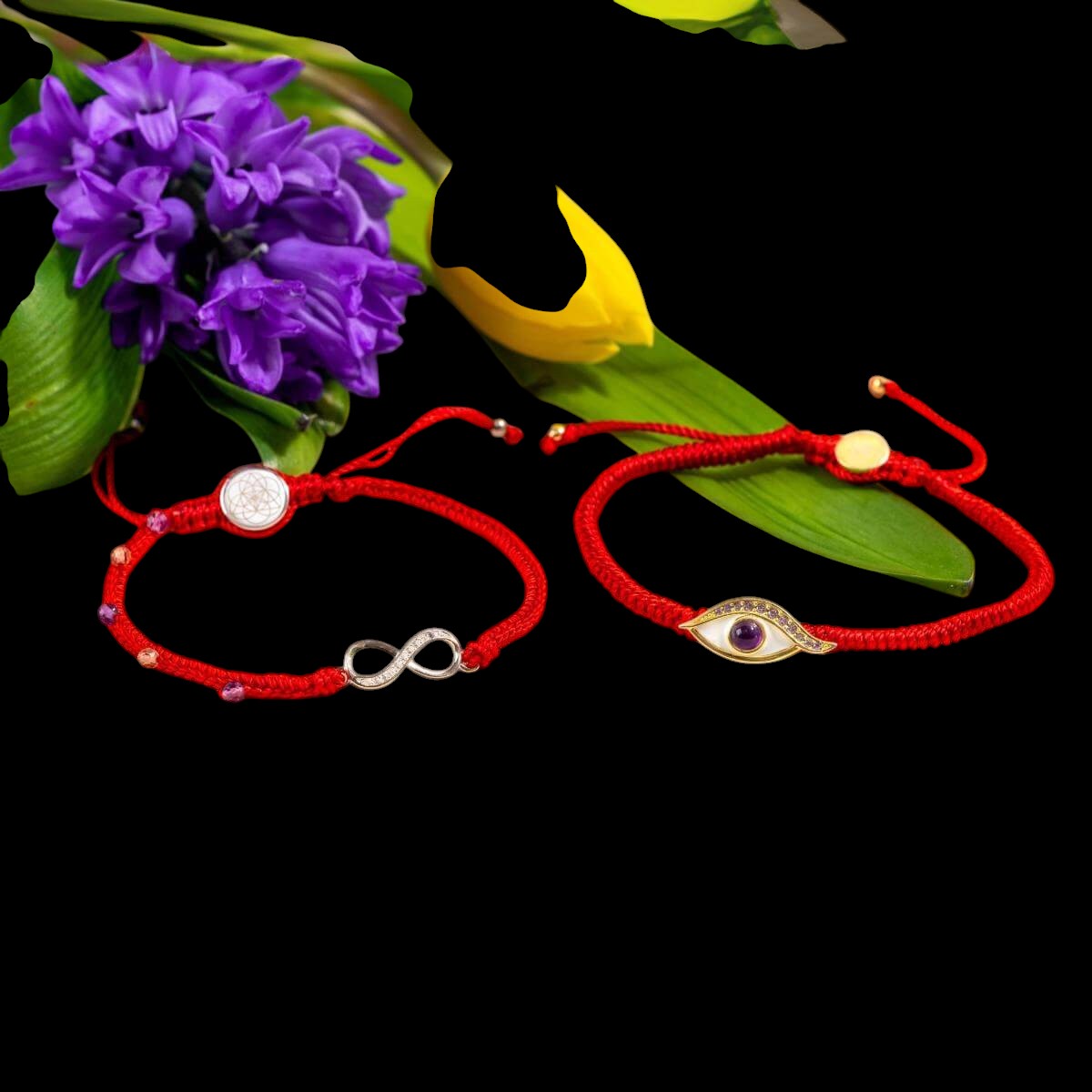 Infinite Prosperity - Eight-Strand Red String Bracelet by Conscious Items