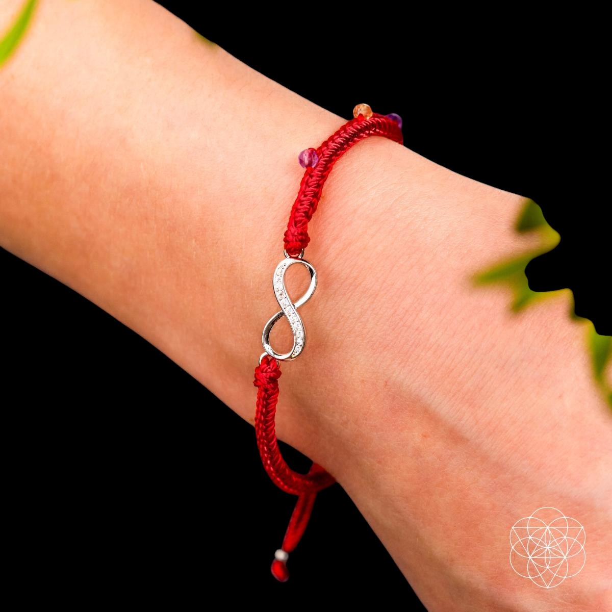 Infinite Prosperity - Eight-Strand Red String Bracelet by Conscious Items