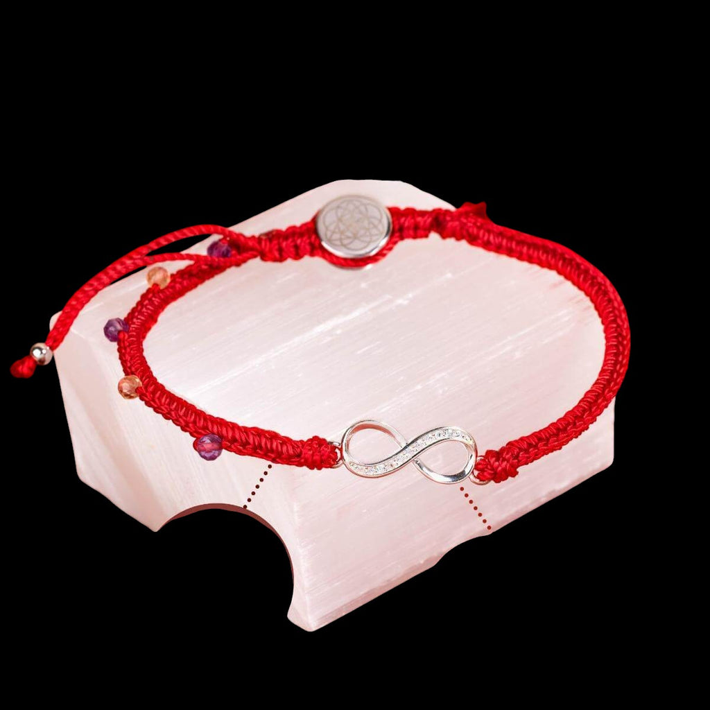 Infinite Prosperity - Eight-Strand Red String Bracelet by Conscious Items