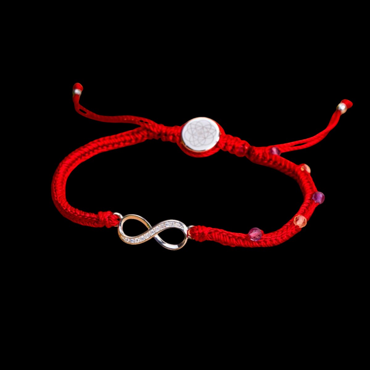 Infinite Prosperity - Eight-Strand Red String Bracelet by Conscious Items