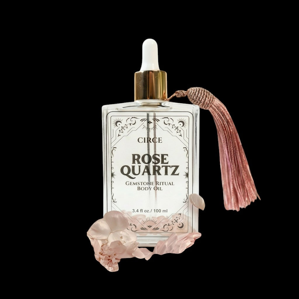 Rose Quartz Body Oil – Crystal Self-Love & Glow | 3.4 oz by Circe Boutique