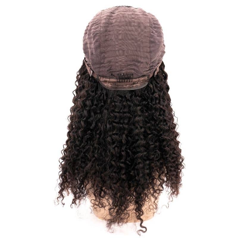 Kinky Curly 4x4 Transparent Lace 100% Human Hair Closure Wig by Private Label