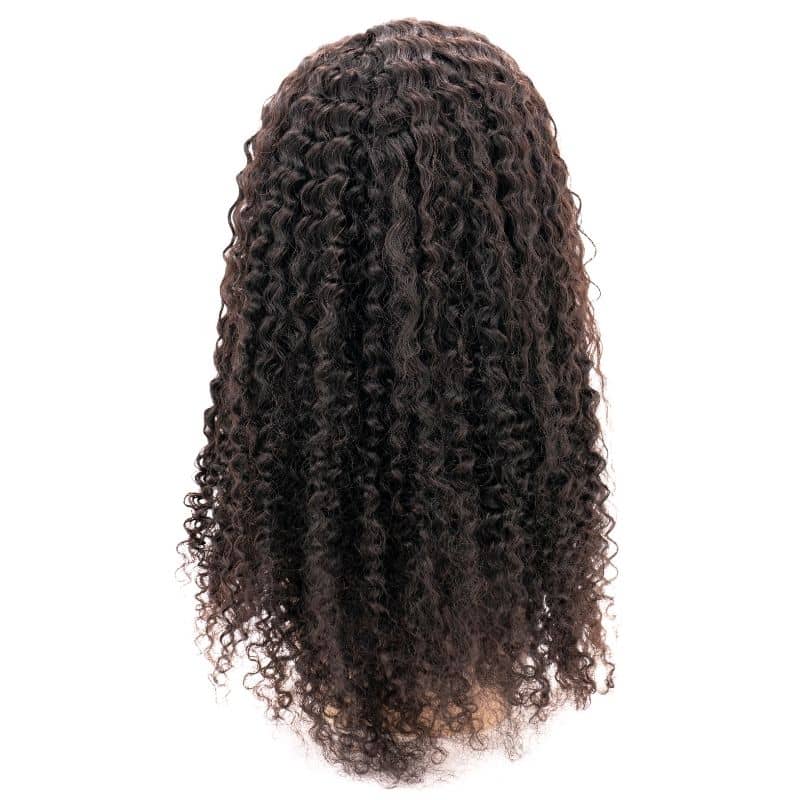 Kinky Curly 4x4 Transparent Lace 100% Human Hair Closure Wig by Private Label