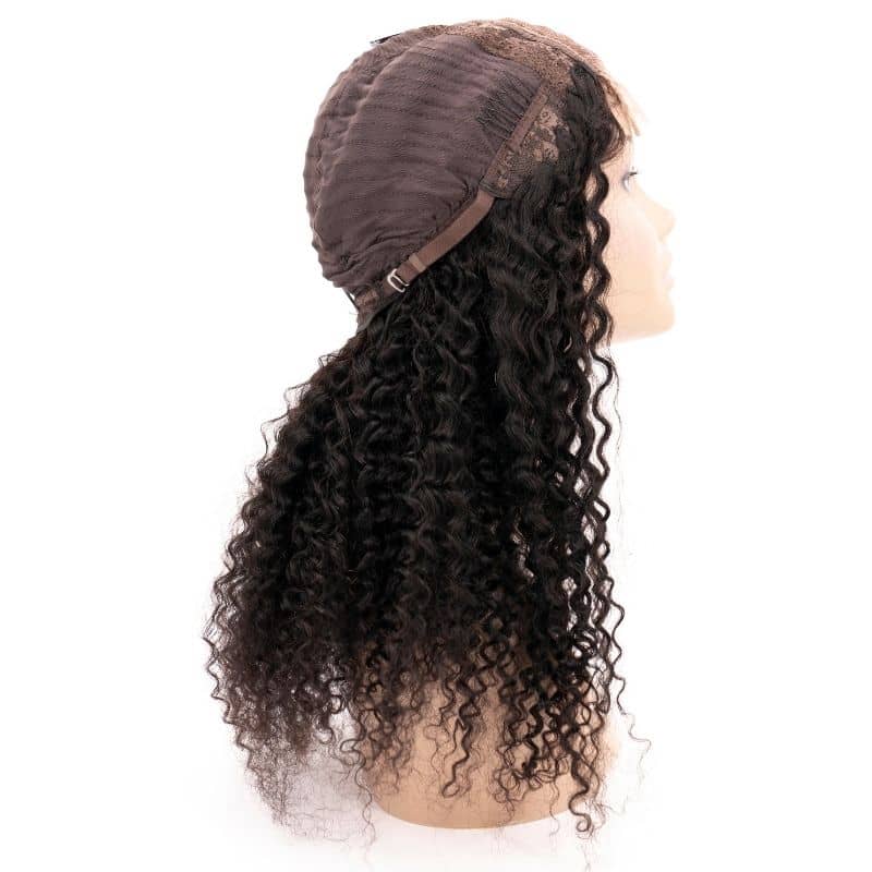Kinky Curly 4x4 Transparent Lace 100% Human Hair Closure Wig by Private Label