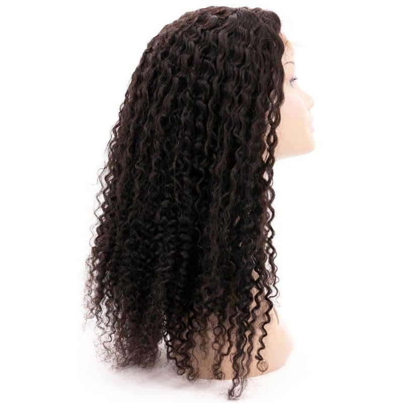Kinky Curly 4x4 Transparent Lace 100% Human Hair Closure Wig by Private Label