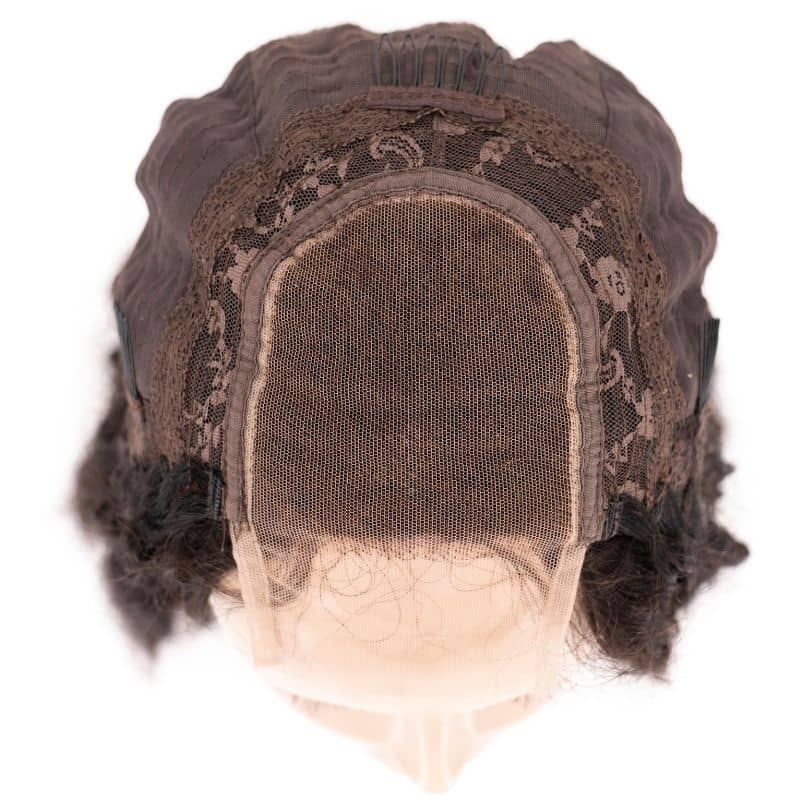 Kinky Curly 4x4 Transparent Lace 100% Human Hair Closure Wig by Private Label