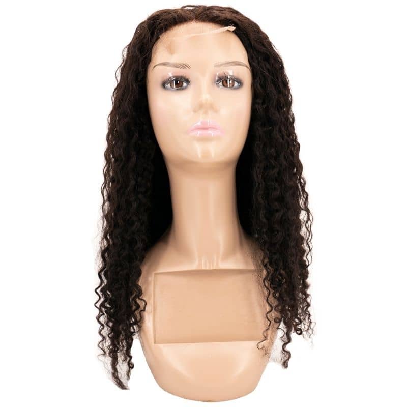 Kinky Curly 4x4 Transparent Lace 100% Human Hair Closure Wig by Private Label