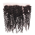Kinky Curly 13x4 Transparent Lace Human Hair Frontal by Private Label