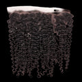 Kinky Curly 13x4 Transparent Lace Human Hair Frontal by Private Label