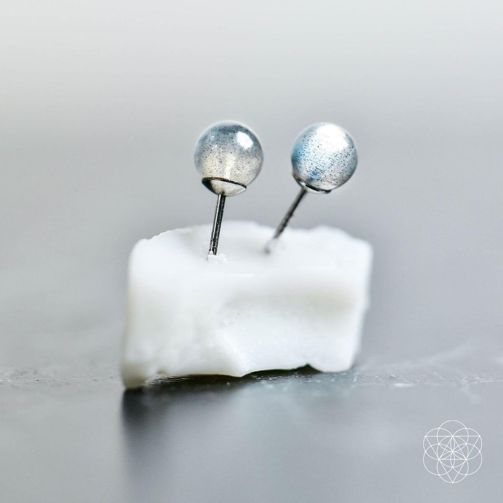 Labradorite Stabilization Earrings by Conscious Items