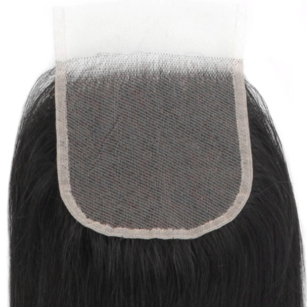 Brazilian Silky Straight 4x4 Transparent Lace Human Hair Closure by Private Label