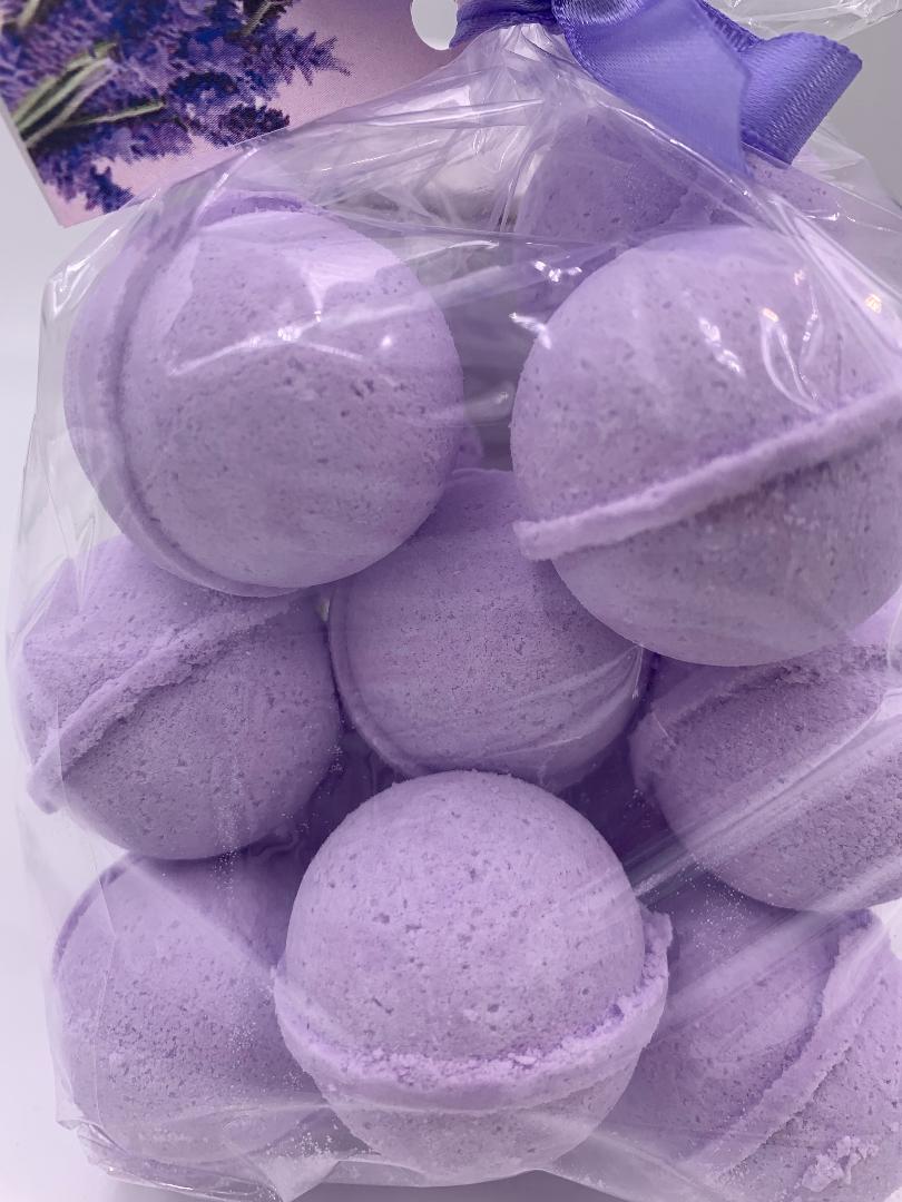 14 pack of 1 oz bath bomb fizzies (U-select fragrance) with shea, mango & cocoa butter, gift bag bath fizzies, relax while you moisturize your skin by Spa Pure