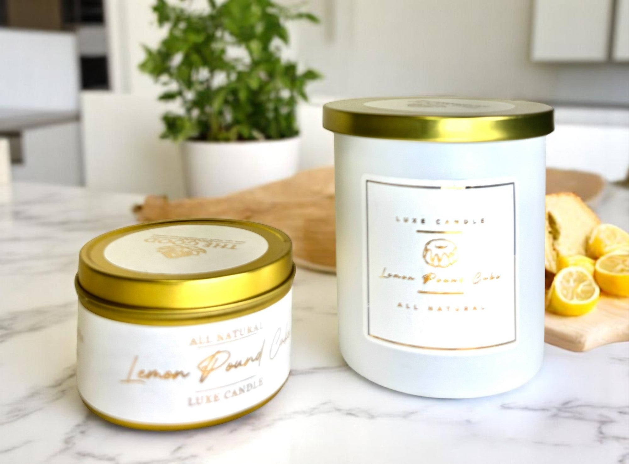 Lemon Pound Cake - Luxe Hand-Poured Natural Coconut Wax Candle by The Good Shaman